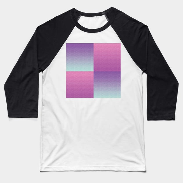 Four squares in one in gradient Baseball T-Shirt by PandLCreations